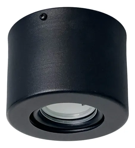 PLAFON EXTERIOR GU10 100MM NEGRO SAN JUSTO